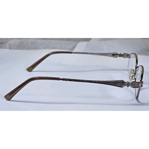 Enhance Women's Eyeglasses 3935 Bronze Metal 53-17 140 FRAMES ONLY - Picture 2 of 14